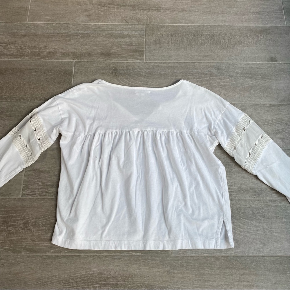 Madewell Small Long Sleeve Tee White